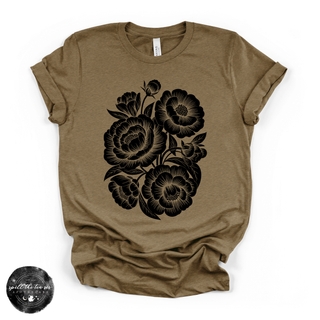 Black Roses Tee | Gothic Floral Graphic T-Shirt