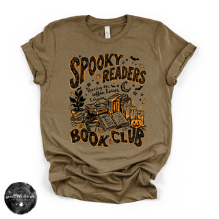 Spooky Readers Book Club Tee | Book Lover Halloween Graphic T-Shirt {BLACK DESIGN}