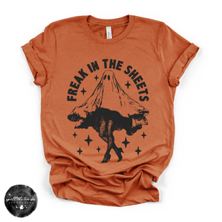Freak in the Sheets Tee | Funny Ghost Halloween Graphic T-Shirt
