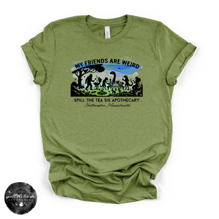 My Friends Are Weird Tee | Funny Cryptid Graphic T-Shirt