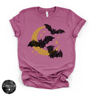 Bat Trio Tee | Cute Halloween Bat Graphic T-Shirt