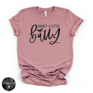Shorty a Little Batty Tee | Cute Halloween Bat Graphic T-Shirt