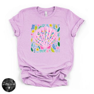 Colorful Seashell Tee | Coastal Aesthetic Graphic T-Shirt