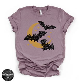 Bat Trio Tee | Cute Halloween Bat Graphic T-Shirt