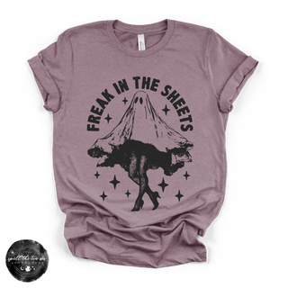 Freak in the Sheets Tee | Funny Ghost Halloween Graphic T-Shirt