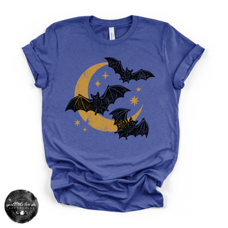 Bat Trio Tee | Cute Halloween Bat Graphic T-Shirt