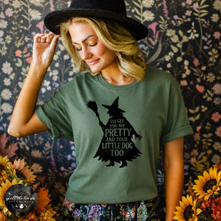 I'll Get You My Pretty Tee | Classic Witch Halloween Graphic T-Shirt