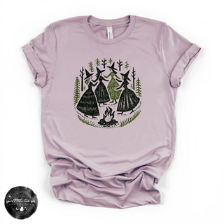 Four Dancing Witches Tee | Moonlit Coven Graphic T-Shirt