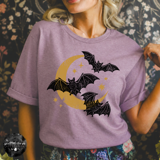 Bat Trio Tee | Cute Halloween Bat Graphic T-Shirt