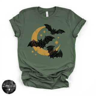 Bat Trio Tee | Cute Halloween Bat Graphic T-Shirt