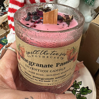 Pomegranate Passion Intention Soy Wax Candle - 9oz