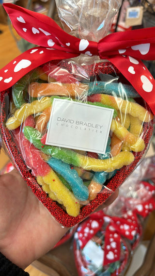 Sour Gummy Worm Heart - Valentine's Day