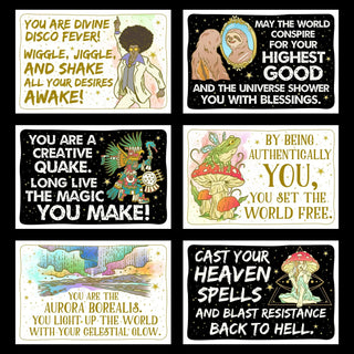 Sweet-Ass Affirmations 3 Postcards Mystical Pack (22 Cards)