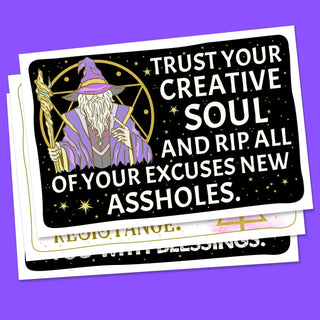 Sweet-Ass Affirmations 3 Postcards Mystical Pack (22 Cards)