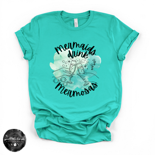 Mermaids Drink Mermosas Tee | Girls Weekend Graphic T-Shirt