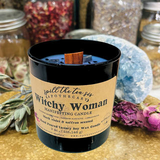 Witchy Woman Halloween Manifesting Candle 9oz