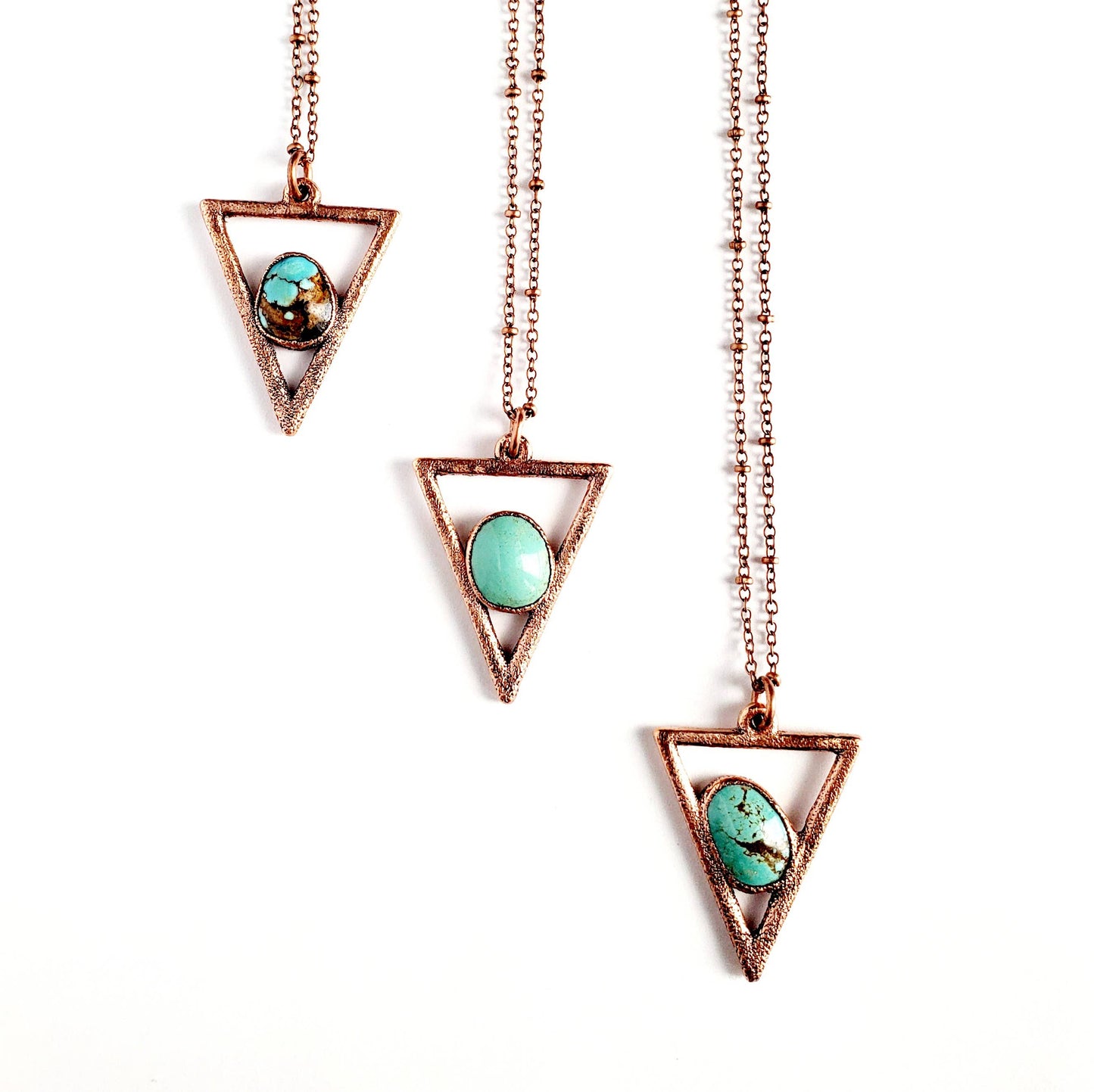 Southwest Turquoise Triangle Necklace