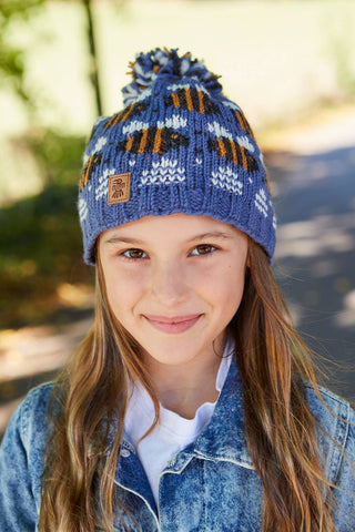 Kids Beehive Bobble Beanie: One Colour