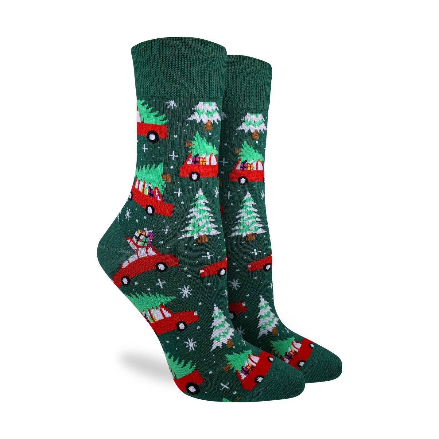 Christmas Tree Truck  Socks