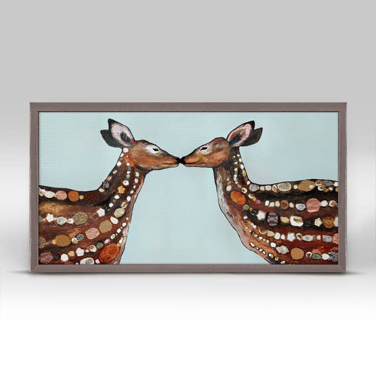 Deer Love by Eli Halpin Mini Framed Canvas