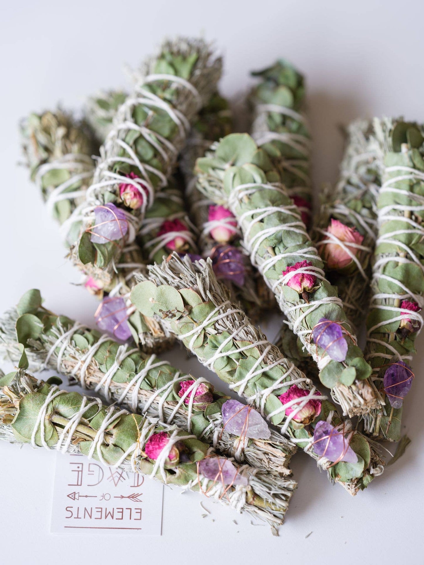 Eucalyptus Sage Smudge with label.