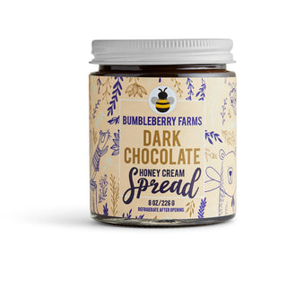 Dark Chocolate Honey Cream Spread 8 oz