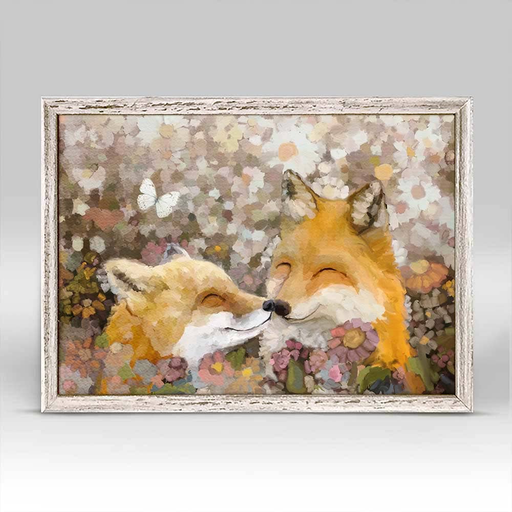 Wildflower Foxes by Cathy Walters Mini Framed Canvas