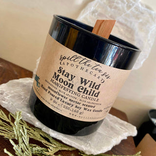 Stay Wild Moon Child Black Jar Candle - 9oz