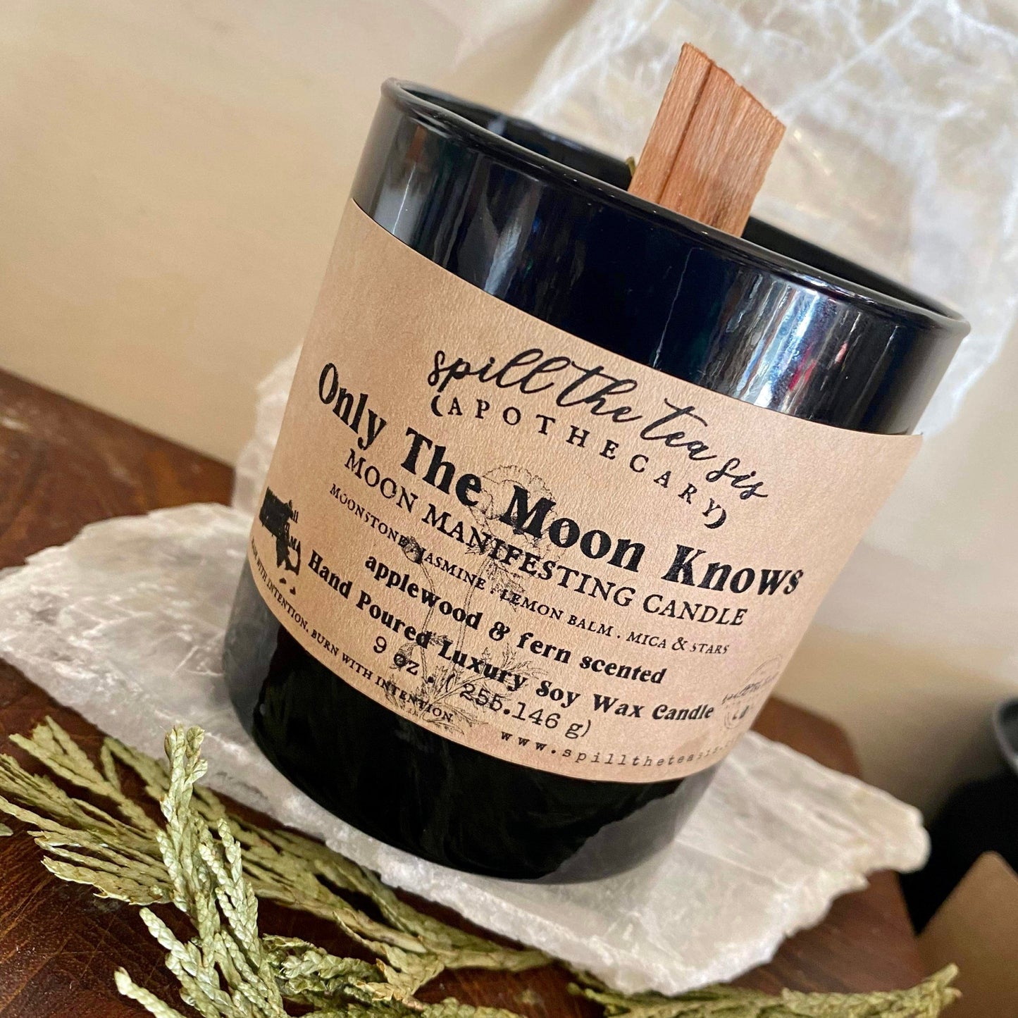 Only The Moon Knows Moon Manifesting Soy Wax  Candle - 9oz