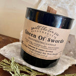 Queen of Swords Empowerment Protection Intention Soy Wax Candle - 9oz