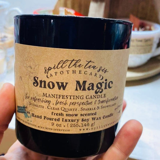 Snow Magic Cleansing Intention Soy Wax Candle - 9oz