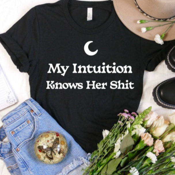 My Intuition - Black Bella Canvas T Shirt