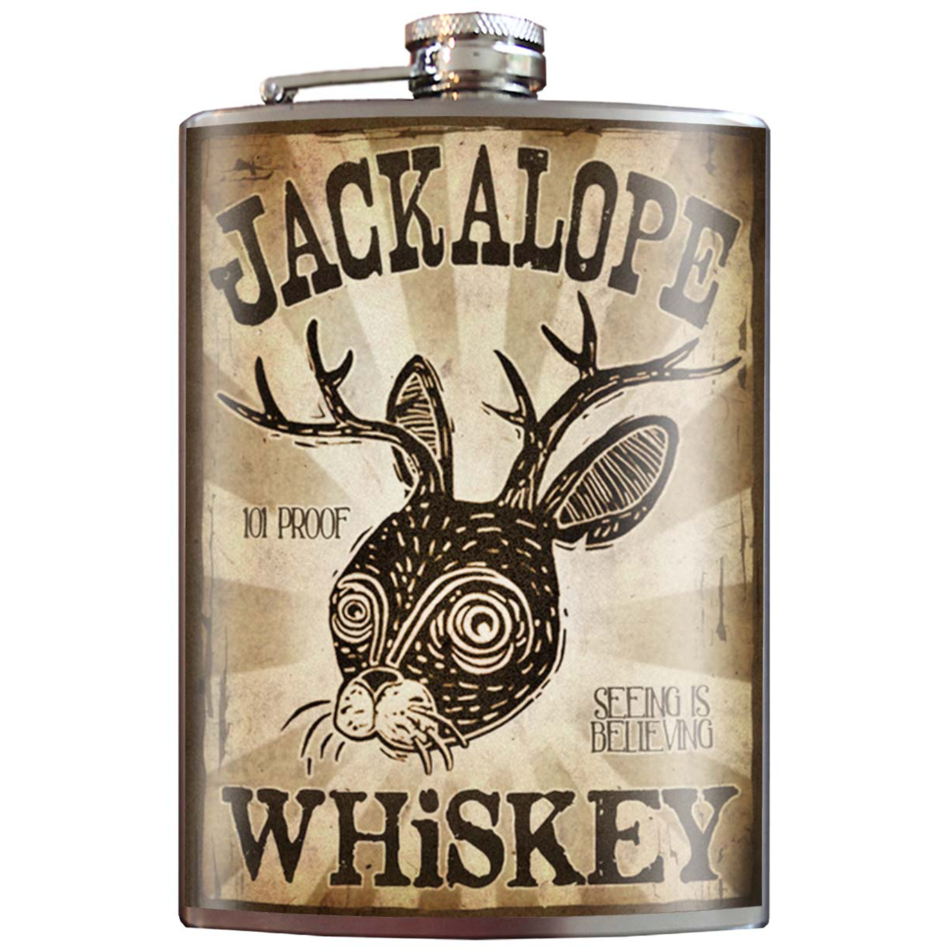 Flask - Jackalope Whiskey