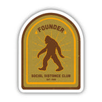 Bigfoot - Social Distance Club Founder Sticker