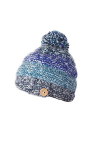 Sierra Nevada Bobble Beanie Blue: Blue