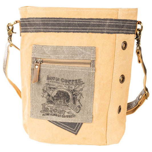 Lion Coffee Front Pocket Crossbody