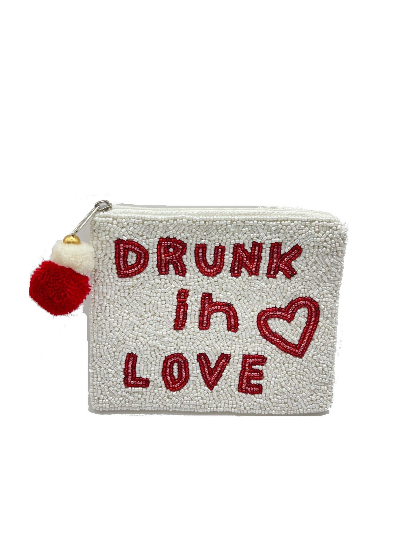 Drunk in Love Beaded Coin Purse