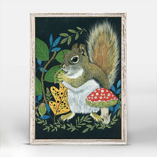 Squirrel In The Wild Mini Framed Canvas