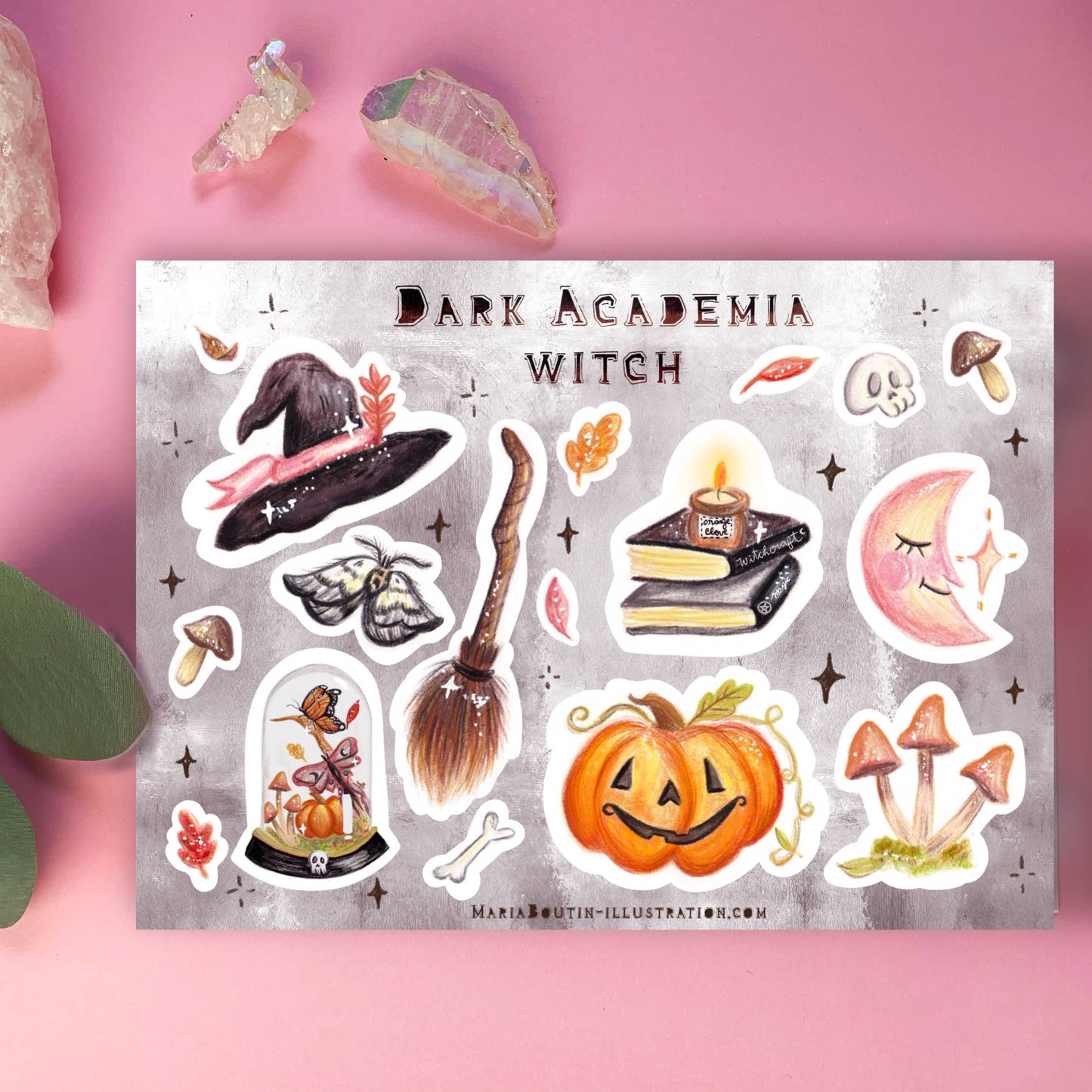 Dark Academia Witchy Sticker Sheet