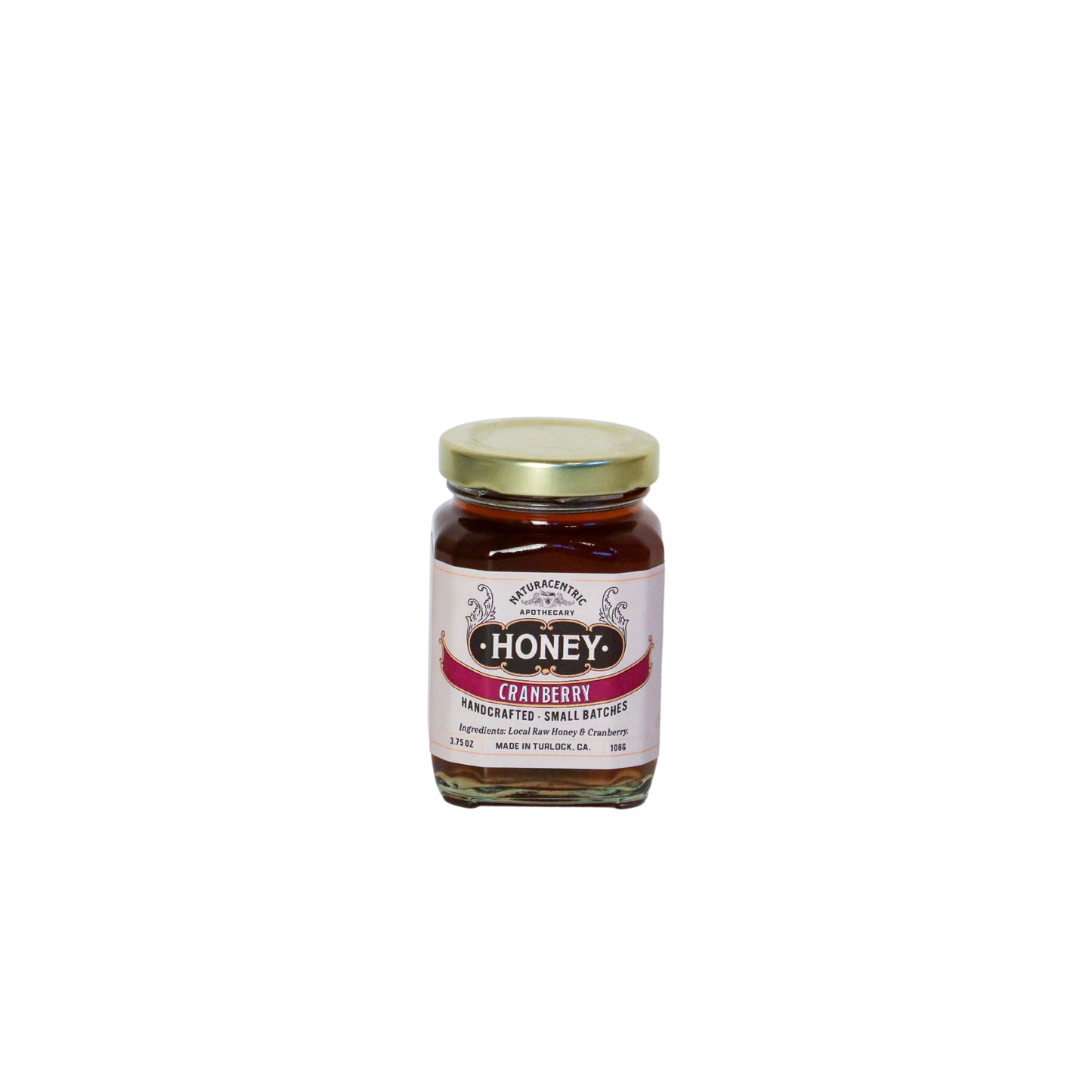 Cranberry Infused Honey: Small (3.75 oz)