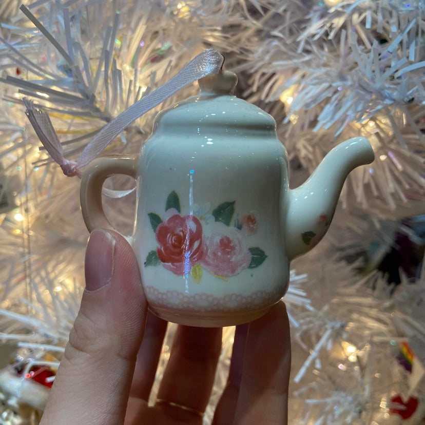 Porcelain Teapot Ornaments