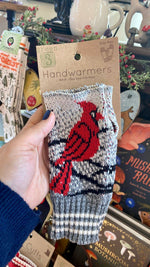 Women's Recycled Hand Warmer Fingerless Gloves - Cardinal