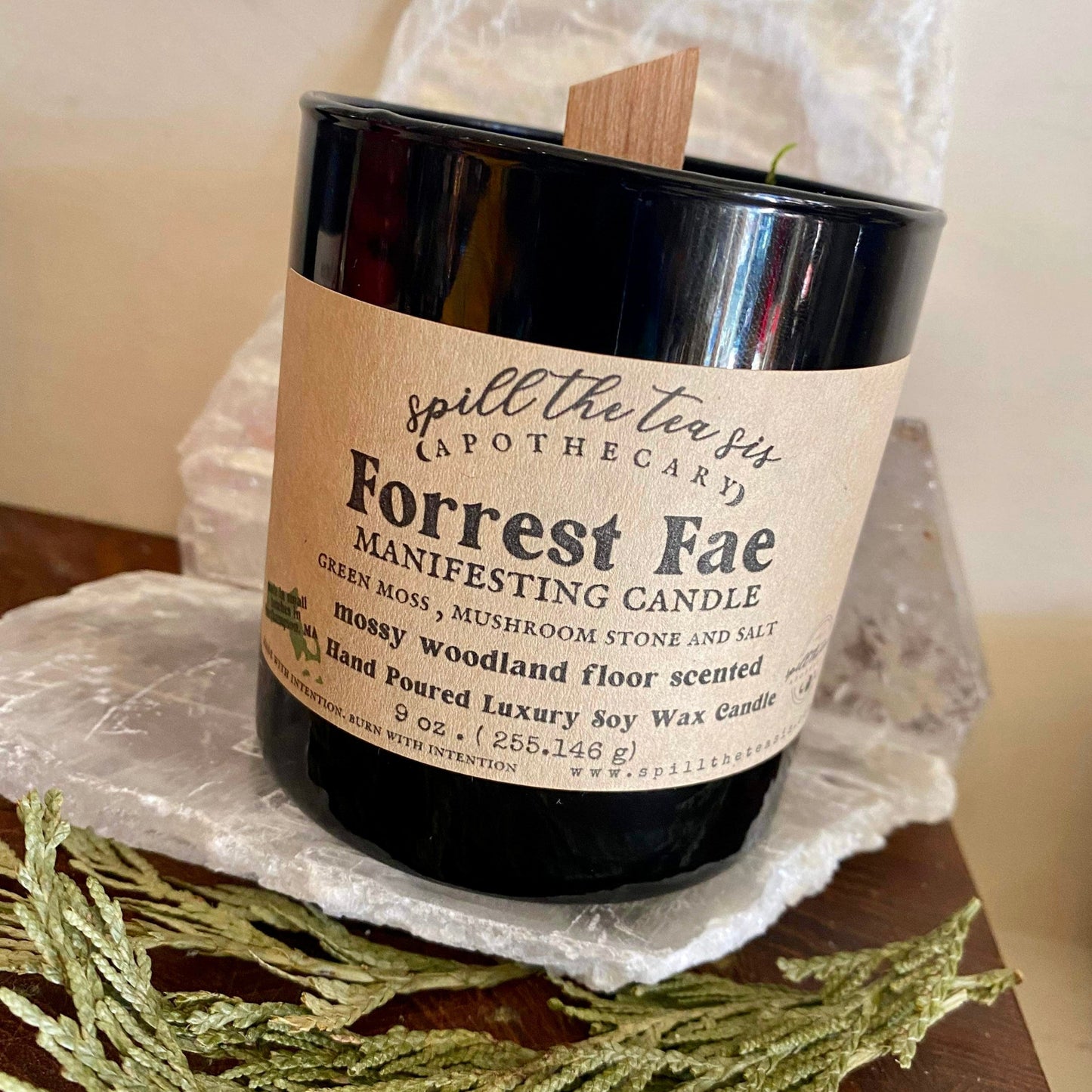 Forrest Fae Fairy Magic Intention Soy Wax Candle - 9oz