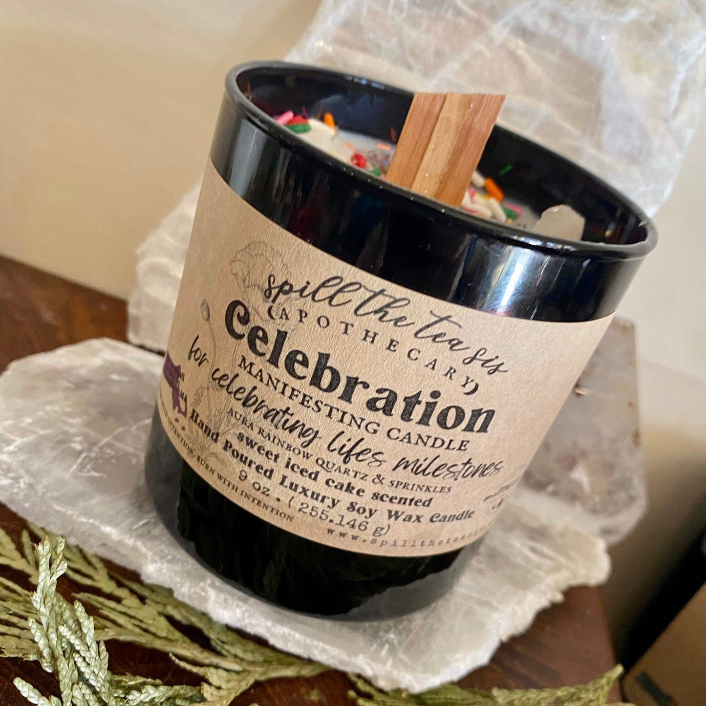 Celebration Birthday Intention Soy Wax Candle - 9oz