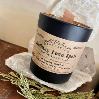 Holiday Love Spell Black Jar Candle - 9oz